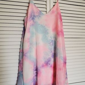 Tie dye pastel dress